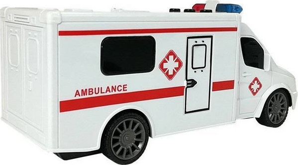 Lodër me telekomandë LeanToys Ambulancë