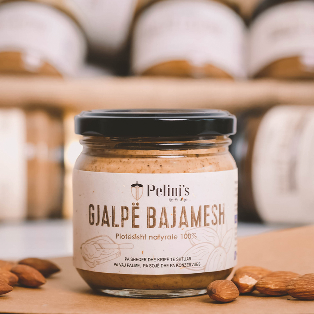 Gjalpë bajamesh Pelini's, 100%, 200g