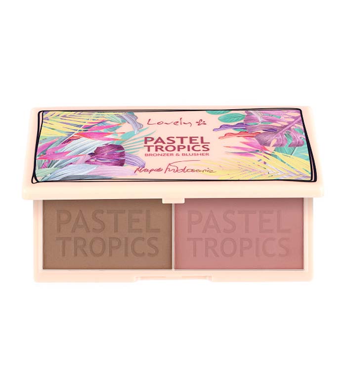 Set për fytyrë bronzer & ruzh Lovely Pastel Tropics, 10g