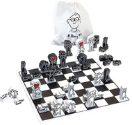 Lojë tavoline Chess Keith Haring, prej druri Lojë tavoline Chess Keith Haring, prej druri