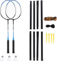 Set Badminton Nils Extreme, 2 raketa + 3 grila + rrjetë 195 x 22 cm + këllëf Nils