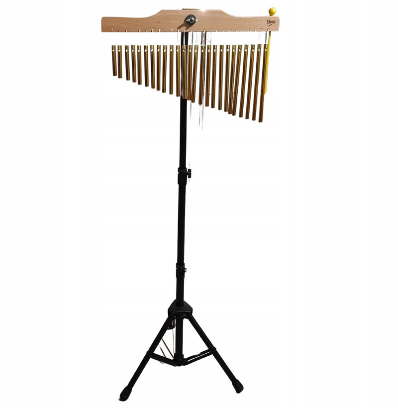 Këmbana ere V Tone CH25, 25 tuba alumini, me tripod çeliku, ngjyrë ari