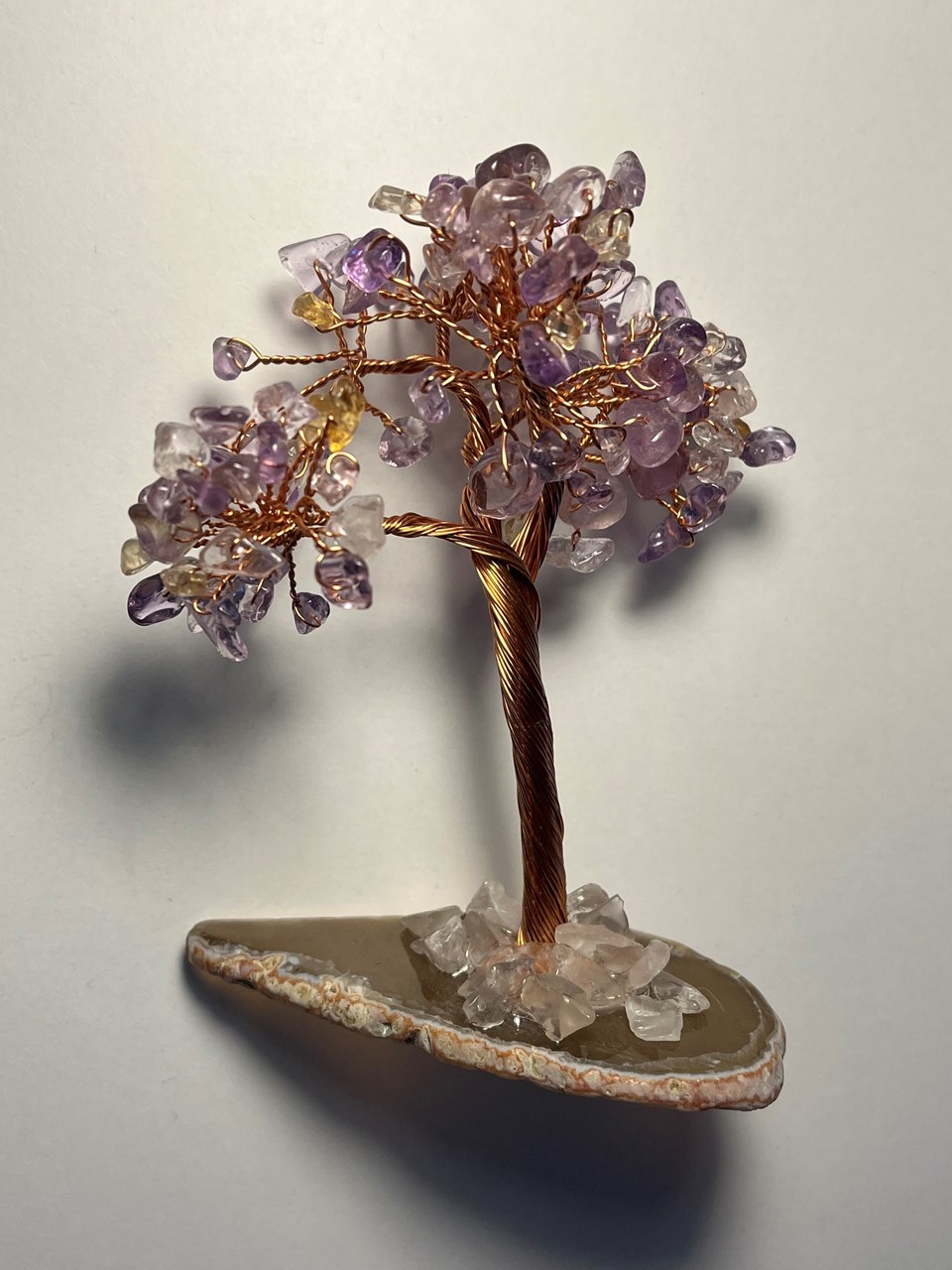 Gurë natyral Dar Amethyst, 12 cm, vjollcë