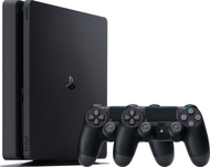 Konzolë PlayStation 4 Slim, 1TB, e zezë + 2x kontroller DS4 + videolojë FIFA 20