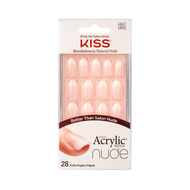 Set për thonj Kiss Salon Acrylic French Nude 64267, 28 copë Set për thonj Kiss Salon Acrylic French Nude 64267, 28 copë