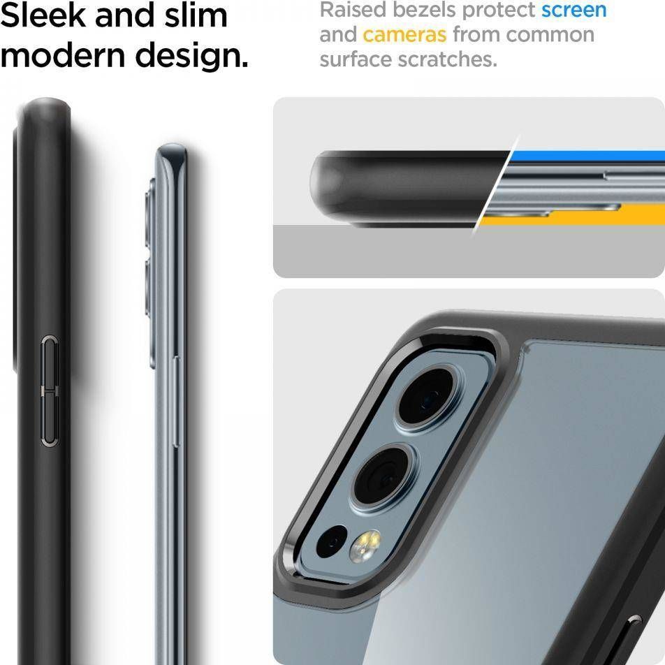 Mbrojtëse Spigen Ultra Hybrid për OnePlus Nord 2 5G, e zezë
