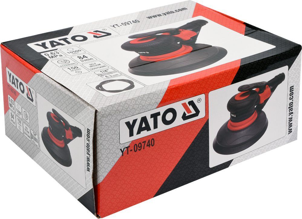 Smerilues Yato (YT-09740), 150 mm, i zi/i kuq