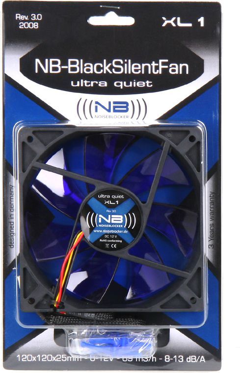 Ftohës Noiseblocker BlackSilent XL1, 120 mm
