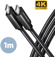 Kabllo AXAGON USB-C - USB-C SPEED+ USB3.2 Gen 2, PD100W 5A, 4K UHD, 1m, e zezë Kabllo AXAGON USB-C - USB-C SPEED+ USB3.2 Gen 2, PD100W 5A, 4K UHD, 1m, e zezë