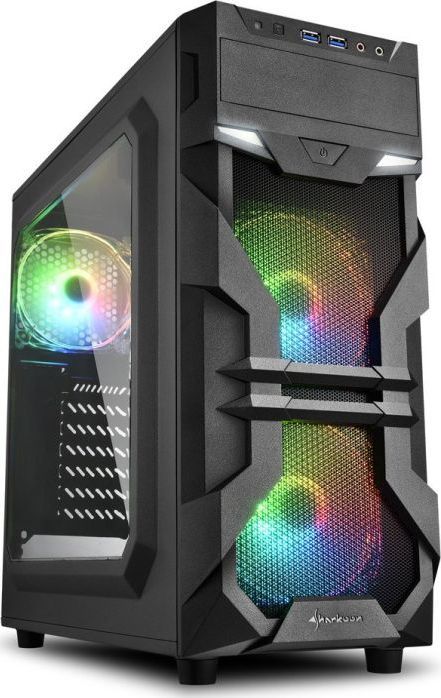 Куќиште за компјутер Sharkoon VG7-W RGB ATX, Midi Tower