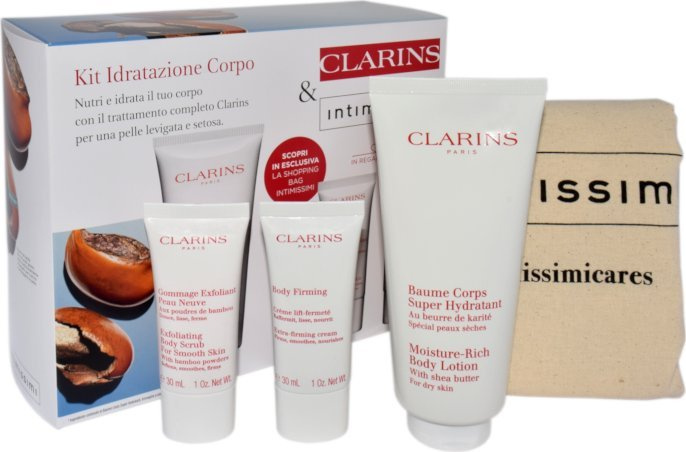 Set për kujdes trupi Clarins CLARINS, Body Lotion 200ml, Scrub trupi 30ml, Body Firming 30ml