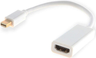 Përshtatës Savio DisplayPort Mini - HDMI AV, i bardhë  Përshtatës Savio DisplayPort Mini - HDMI AV, i bardhë
