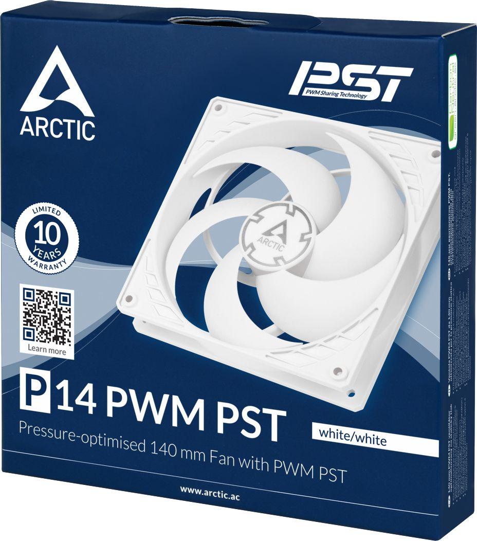 Ftohës Arctic P14 PWM PST, 140 mm, i bardhë