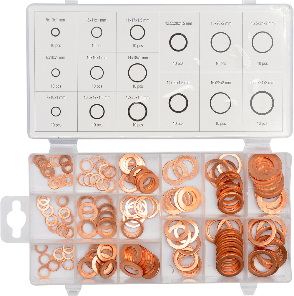 Set rondele bakri Yato YT-06871, 150 copë