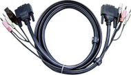 Kabllo Athens KVM, 3m, e zezë