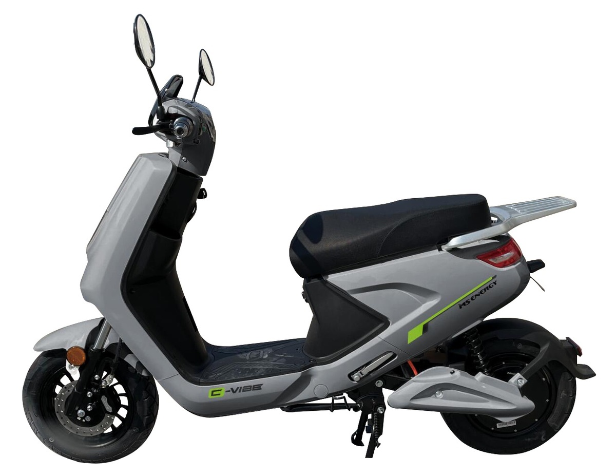 Skuter elektrik MS Energy eMoped C – Vibe, 2000W, 60 V 20 Ah, i hirtë/ i zi Skuter elektrik MS Energy eMoped C – Vibe, 2000W, 60 V 20 Ah, i hirtë/ i zi
