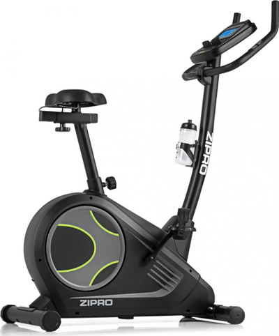 Biçikletë elektro-magnetike për ushtrime Zipro Flame, iConsole+, e hirtë / gjelbër