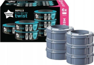 Shportë pelenash Tommee Tippee Twist Refill Cassette Six Pack Shportë pelenash Tommee Tippee Twist Refill Cassette Six Pack
