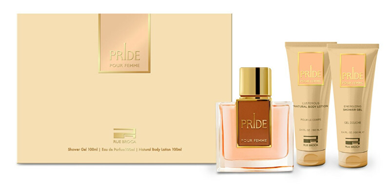 Set eau de parfum 100 ml + xhel dushi 100 ml + losion trupi 100 ml Rue Broca Pride Femme Set eau de parfum 100 ml + xhel dushi 100 ml + losion trupi 100 ml Rue Broca Pride Femme