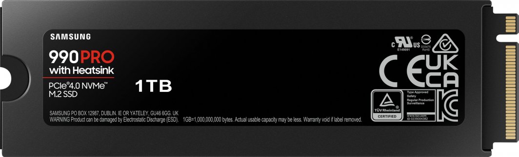 SSD диск Samsung 990 PRO, 1TB, M.2 2280 PCI-E x4 Gen4 NVMe