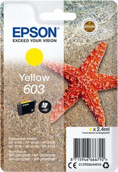 Ngjyrë për printer Epson Ink 603 (C13T03U44010), e verdhë Ngjyrë për printer Epson Ink 603 (C13T03U44010), e verdhë
