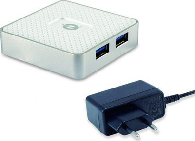 Hub USB Conceptronic me 4-porte USB 3.0, i bardhë 