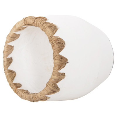 Vazo dekorative Φ13×16 Hcm (HM4369), bardhë