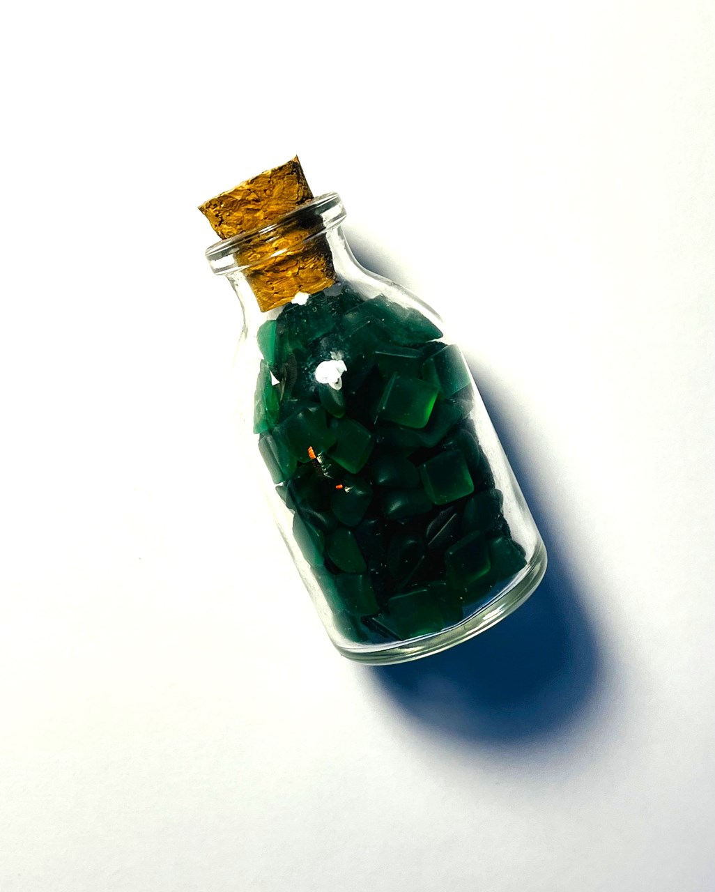 Gurë natyral Dar Aventurine Kub, 6 cm, gjelbër