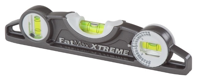 Nivelizues Stanley FatMax Xtreme Torpedo, 25 cm, 3 nivele, i hirtë