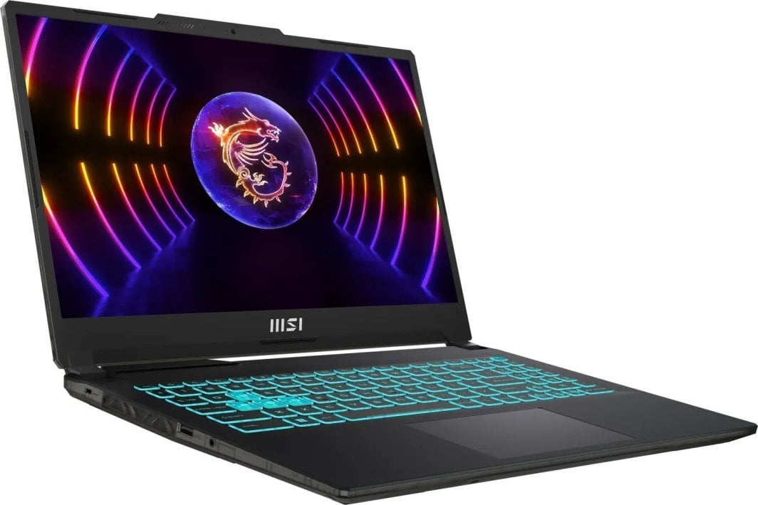 MSI Cyborg 15 A13VE-1613XPL Laptop, 15.6", Intel Core i5-13420H, 16 GB RAM, 512 GB SSD, NVIDIA GeForce RTX 4050, and black