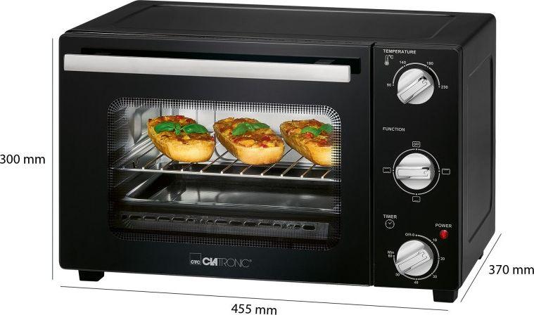 Clatronic MBG 3726 Мини Конвекциска Печка, 20 L, Црна
