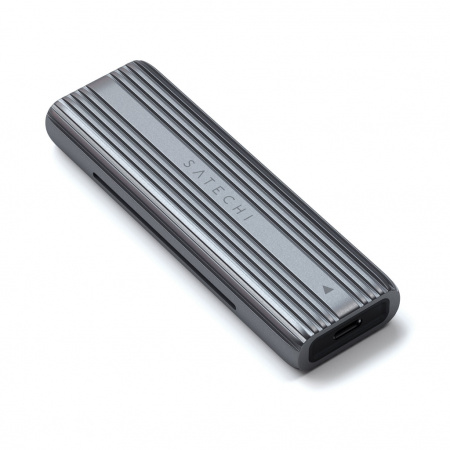 Kuti për disk Satechi USB-C NVMe & SATA SSD, e hirtë