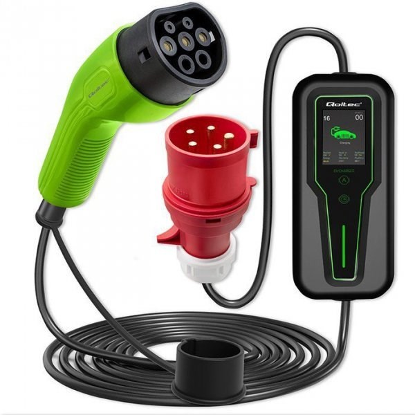 Karikues për makina elektrike Qoltec, 2-in-1, 7 kW, 230 V 