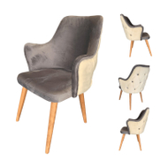 Karrigë buca Donito, 85x50x52, e hirtë/arrë Karrigë buca Donito, 85x50x52, e hirtë/arrë