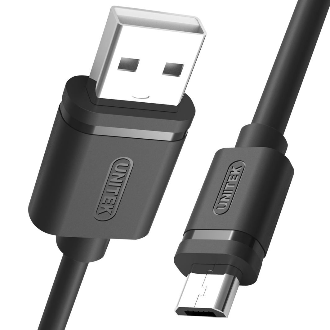 Kabllo për telefon Unitek microUSB USB 2.0, 2m (Y-C455GBK)