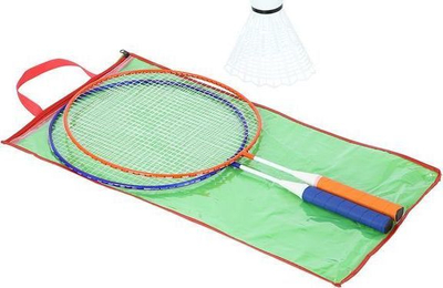 Set Badmintoni për fëmijë NILS Extreme, 2 raketa, të kaltra/portokalli