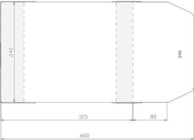 Kapake Kapake dokumentesh Stack Adjustable, 240x395mm, set 50 cope, | GjirafaMall