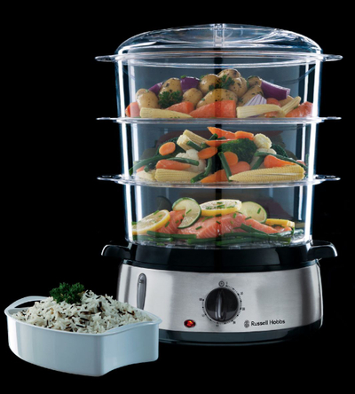 Tenxhere me avull Russell Hobbs 19270-56, çelik/transparent