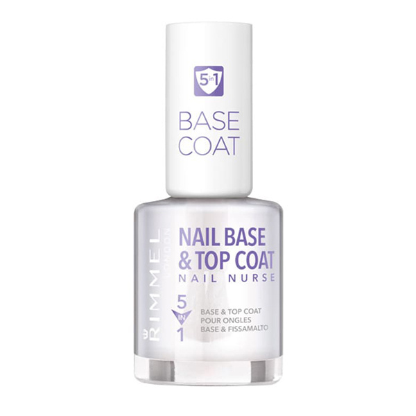 Bazë dhe Top Coat për thonj Rimmel 5 in 1, 12 ml Bazë dhe Top Coat për thonj Rimmel 5 in 1, 12 ml