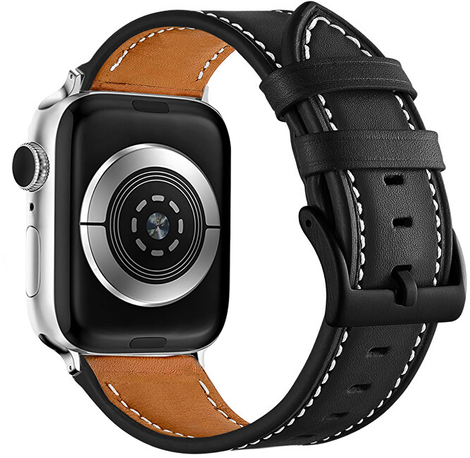 Rrip për orë të mençur 4wrist Apple Watch 38/40/41mm, i zi