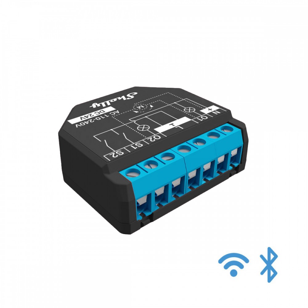 Ndërprerës me dy rele Shelly Plus 2PM - WiFi & Bluetooth