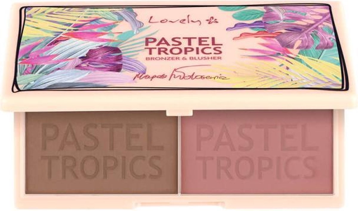 Set për fytyrë bronzer & ruzh Lovely Pastel Tropics, 10g