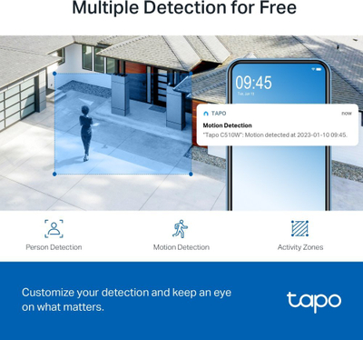 Kamerë IP TP-Link Tapo C510W, e bardhë