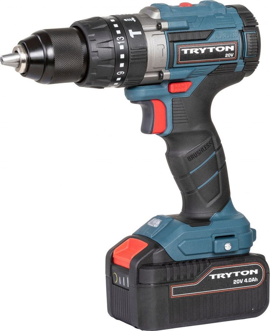 Tryton TBLV204 Безжична Бушилица-Шрафцигер, 20V, 2x4Ah Tryton TBLV204 Безжична Бушилица-Шрафцигер, 20V, 2x4Ah