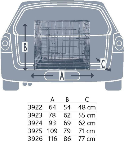 Kafaz transportimi për qen Trixie, 78x62x55cm