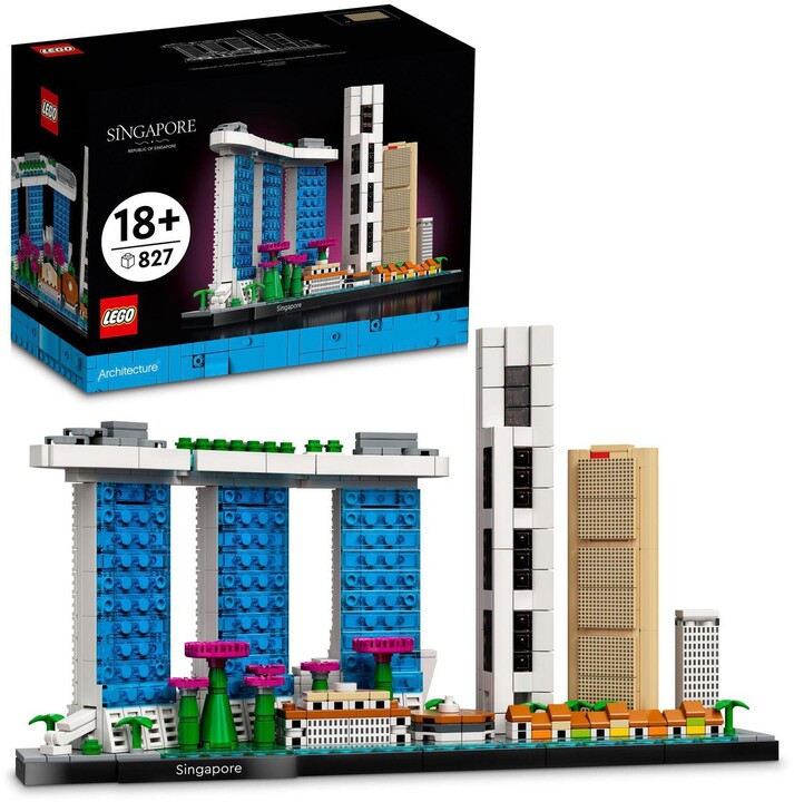 Set lodër LEGO® Architecture 21057 Singapore, 827 pjesë