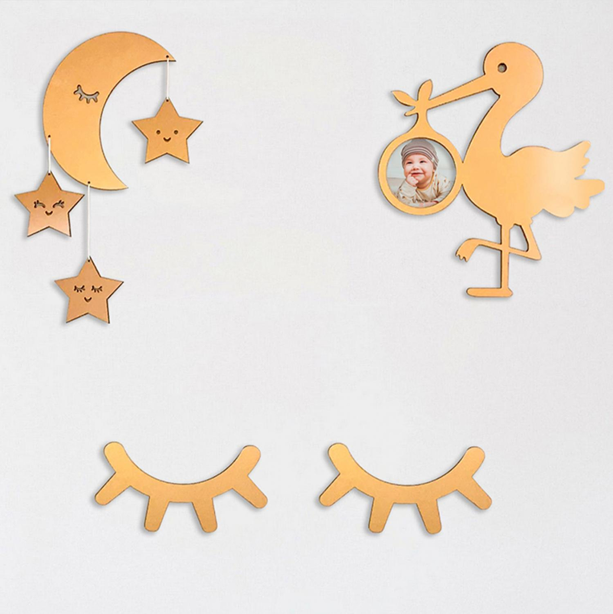 Set 2 dekore muri druri fëmijësh 50×35 cm (HM9207)