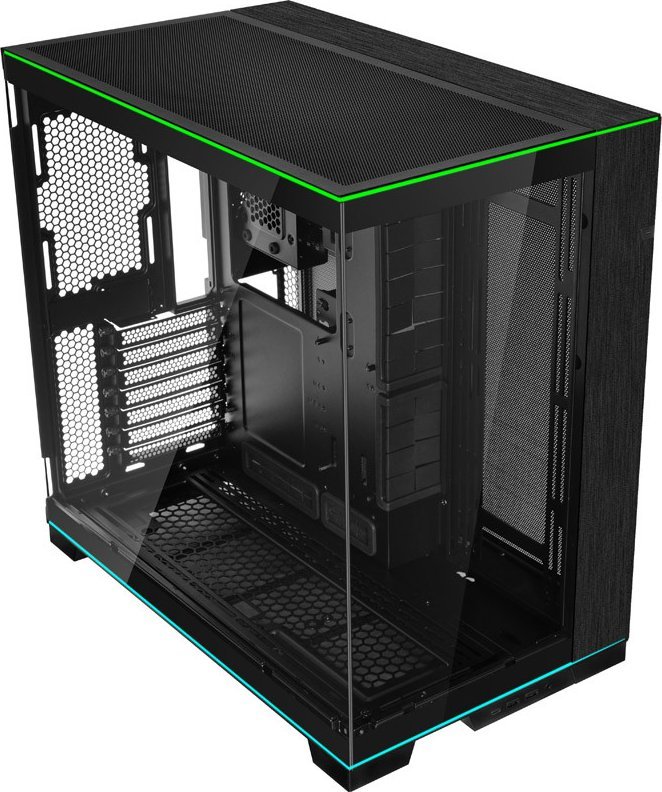 Kasë Lian Li O11 Dynamic EVO RGB, e zezë, Midi Tower