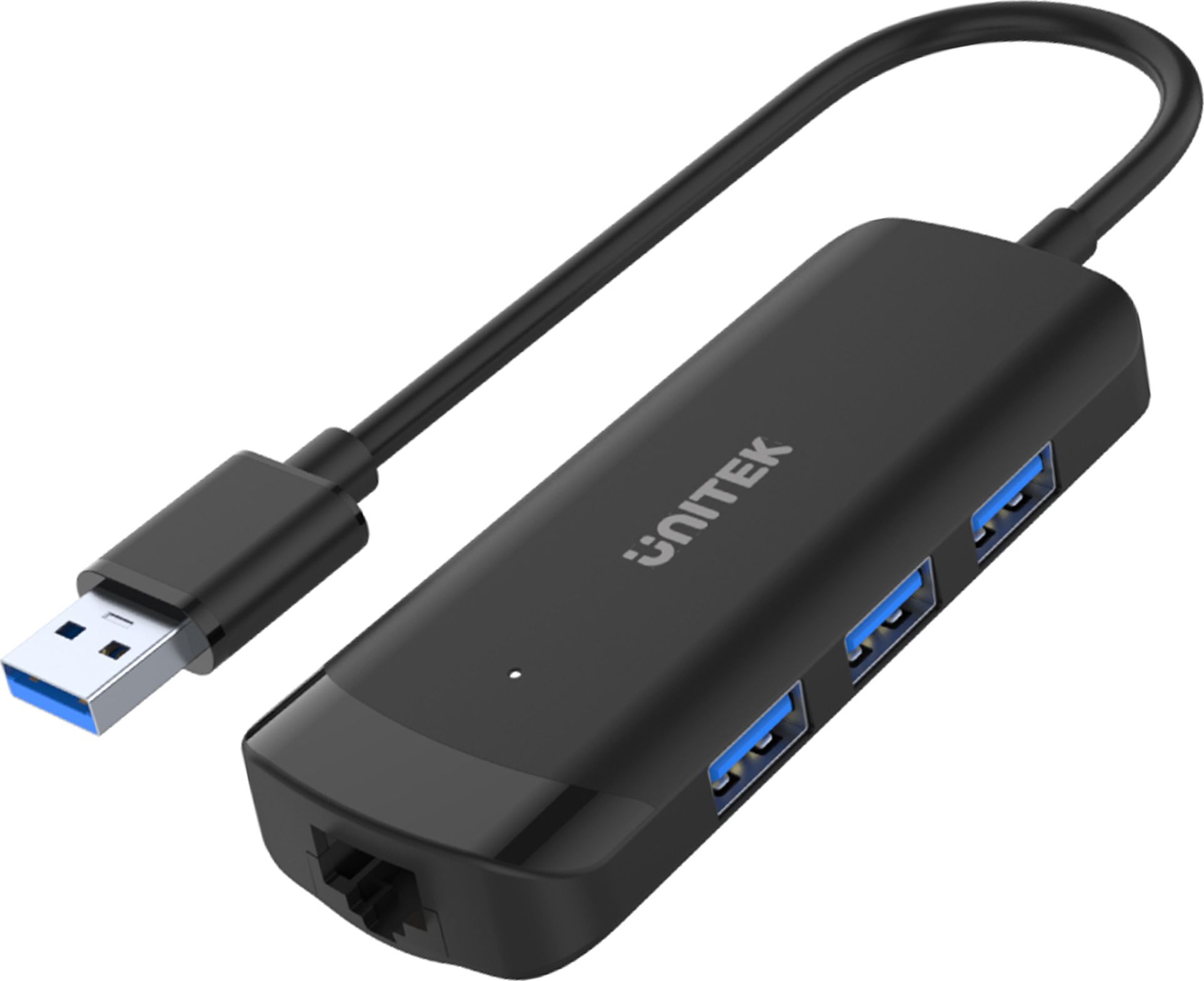 Hub Unitek USB (H1111A), 1x RJ-45, 3x USB-A 3.0, i zi