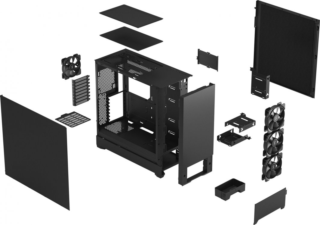 Куќиште за компјутер Fractal Design Pop XL Silent Solid, Full Tower